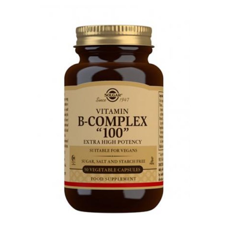 Vitamin B-complex “100”, 100 tabl.-B-vitamiini-Solgar-Aminopörssi
