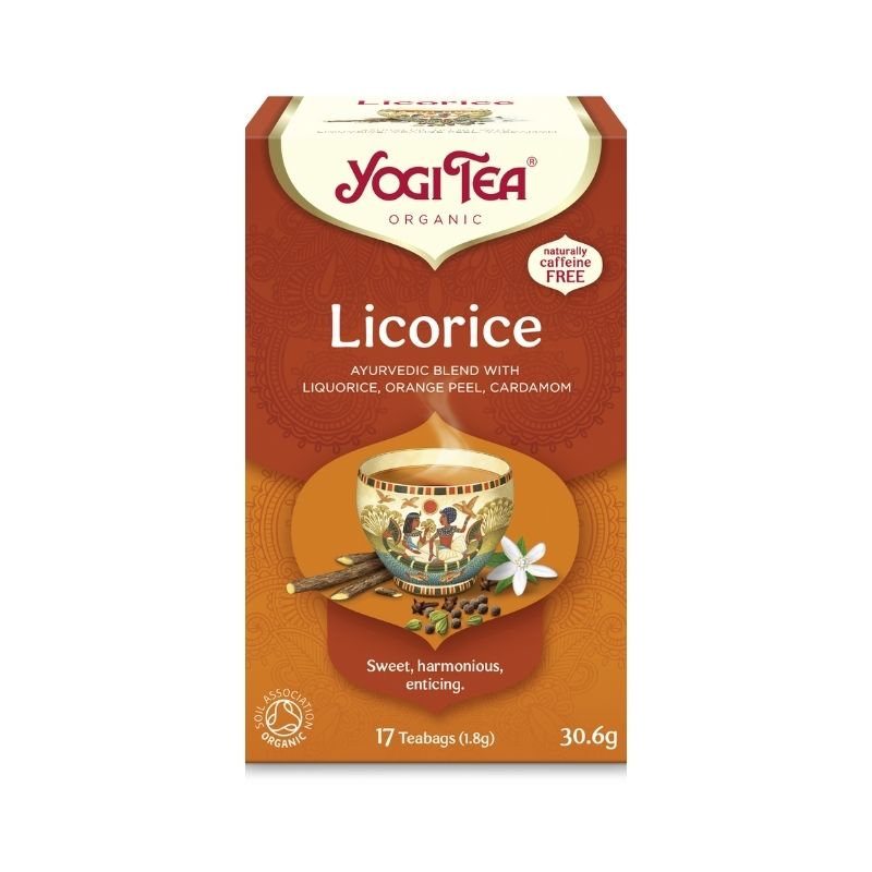 Licorice Lakritsi Tee, 30.6g/17 pussia-Yrttitee-YOGI TEA®-Aminopörssi