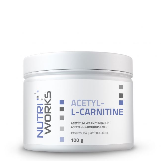 Acetyl L-Carnitine, 100 g-Nutri Works-Aminopörssi