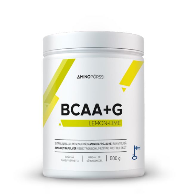 BCAA+G, 500 g-Aminopörssi Nutrition-Lemon-lime-Aminopörssi