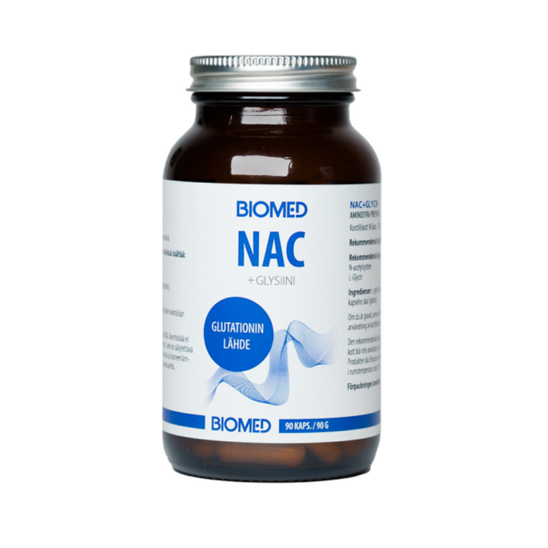 NAC+Glysiini, 90 kaps.-NAC-Biomed-Aminopörssi