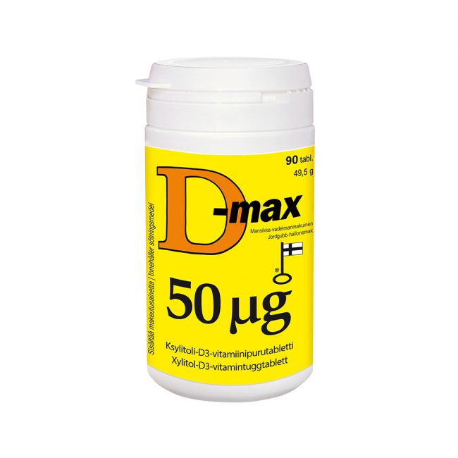 D-max 50 ug 90 tabl-Vitabalans-Aminopörssi