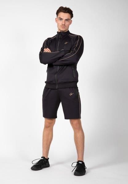 Wenden Track Shorts, musta/kulta-Gorilla Wear-S-Aminopörssi