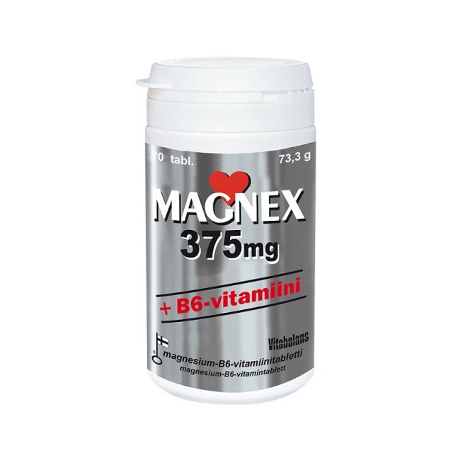 Magnex 375 mg + B6-vitamiini, 70 tabl.-Vitabalans-Aminopörssi