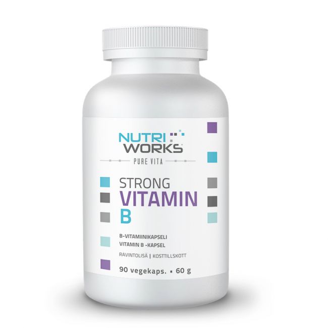 Strong Vitamin B, Vegekapseli-Nutri Works-Aminopörssi
