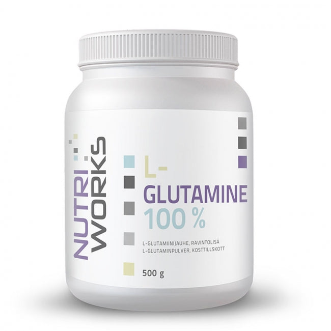 L-Glutamine 100%-Nutri Works-Aminopörssi