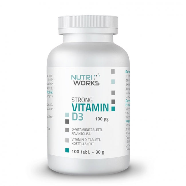 Strong Vitamin D3-Nutri Works-Aminopörssi