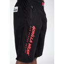 Augustine Old School Shorts, Black/Red-Miesten shortsit-Gorilla Wear-S/M-Aminopörssi
