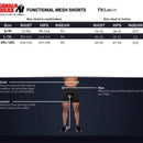 Functional mesh shortsit, musta/punainen-Miesten shortsit-Gorilla Wear-S/M-Aminopörssi