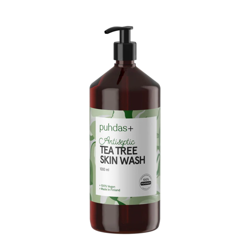 Tea Tree Skin Wash, 1000 ml-Pesuaine-Puhdas+-Aminopörssi