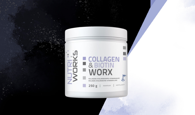 Tuotearvostelu: Nutri Works Collagen & Biotin WorX