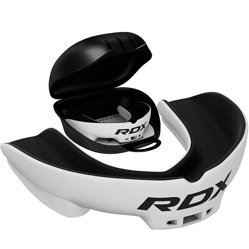 RDX 3w Mouth Guard Junior WHITE/BLACK-MOUTH GUARD-RDX-Standard Size-Aminopörssi
