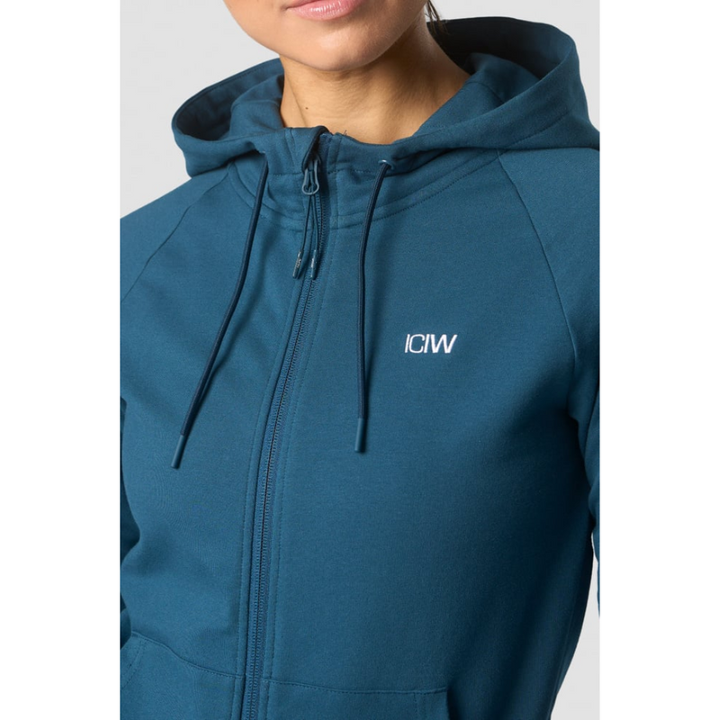 Activity Zip Hoodie Women, Teal-Naisten pitkähihaiset ja hupparit-ICANIWILL-S-Aminopörssi