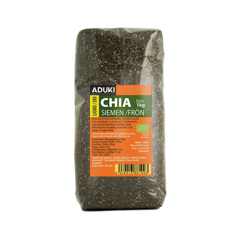 Chia siemen, 1 kg-Chia-siemen-Aduki-Aminopörssi
