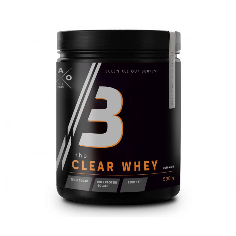 BAO The Clear Whey 500 g-Heraisolaatti-Bull's All Out-Summer-Aminopörssi