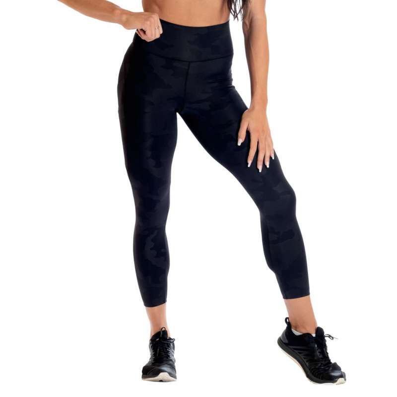 High waist leggings, Black Camo-Naisten trikoot ja leggingsit-Better Bodies-XS-Aminopörssi