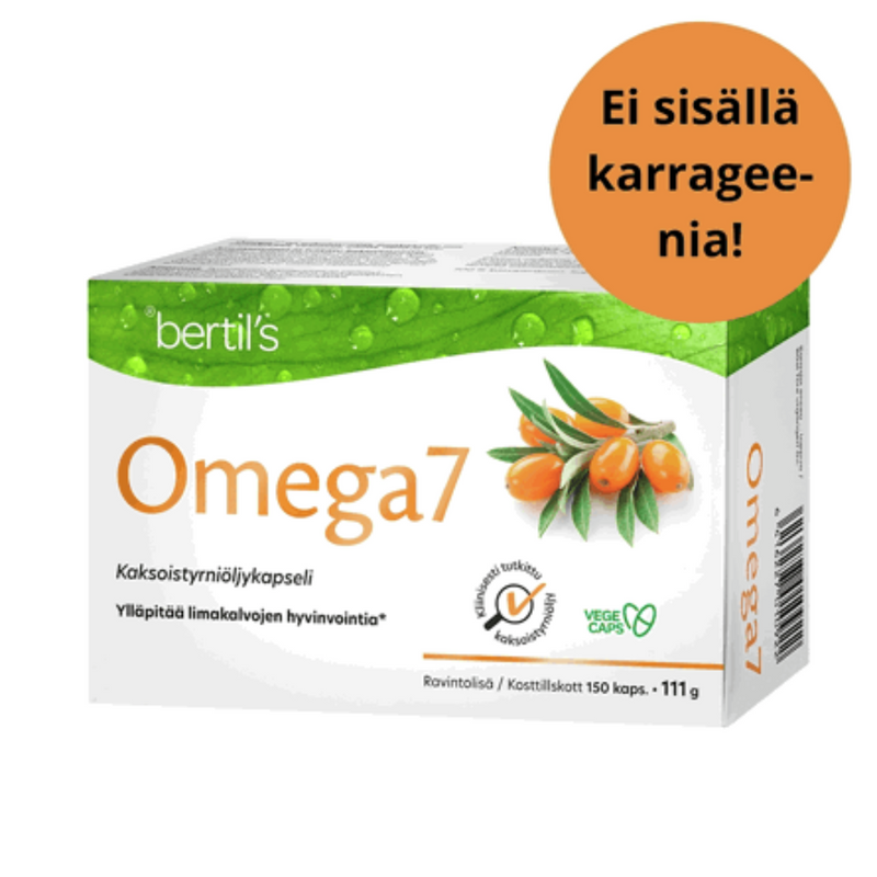 Bertil’s Health Omega 7 Tyrniöljykapselit, 150 kaps.-Kasviöljy-Bertil’s Health-Aminopörssi