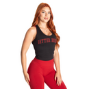 Better Bodies Crop T-back Black/Red-Naisten lyhythihaiset ja topit-Better Bodies-S-Aminopörssi