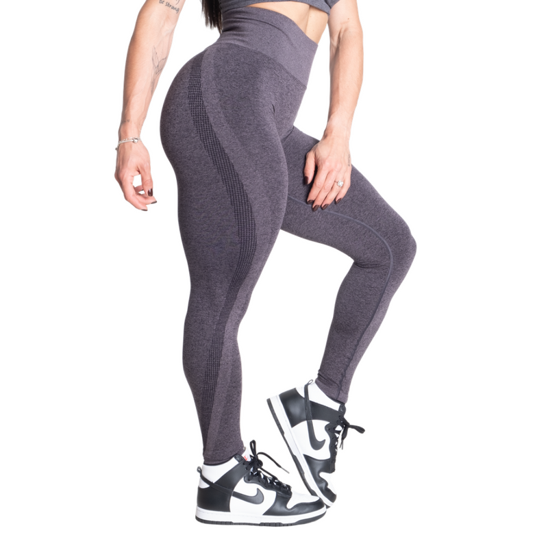 Curve Scrunch Leggings, Black Melange-Naisten trikoot ja leggingsit-Better Bodies-S-Aminopörssi