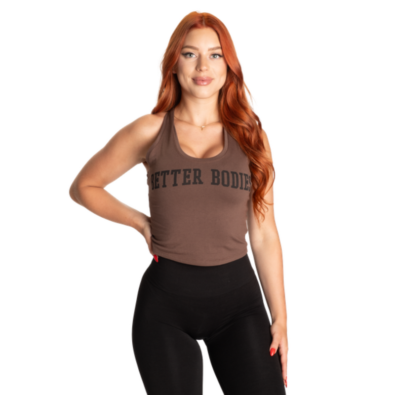 Better Bodies Crop T-back Timber-Naisten lyhythihaiset ja topit-Better Bodies-S-Aminopörssi