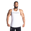 Better Bodies Logo Essential T-Back White-Miesten hihattomat paidat-Better Bodies-M-Aminopörssi