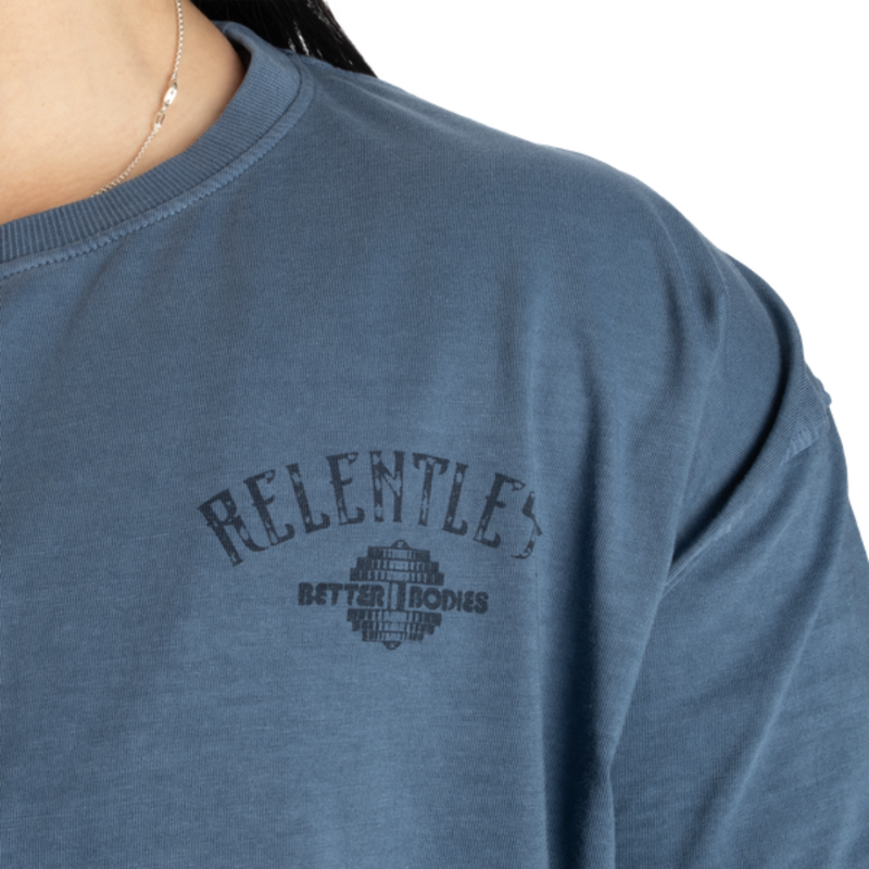 Better Bodies Relentless Ovrsz Tee Sky Blue-Naisten t-paita-Better Bodies-S-Aminopörssi