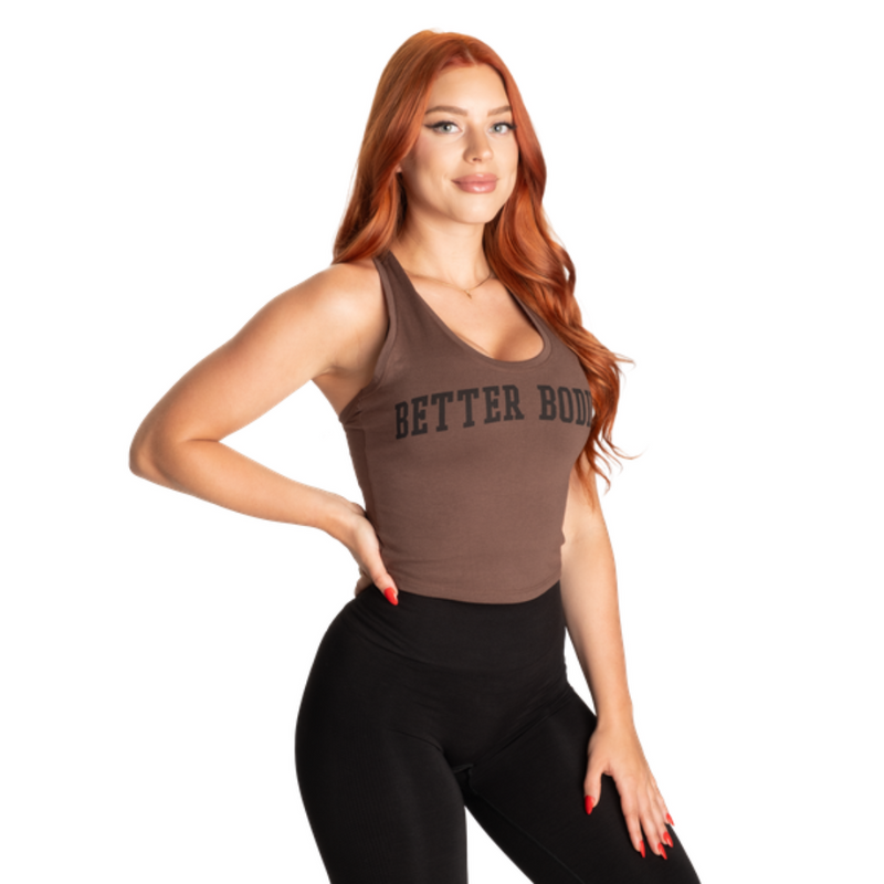 Better Bodies Crop T-back Timber-Naisten lyhythihaiset ja topit-Better Bodies-S-Aminopörssi