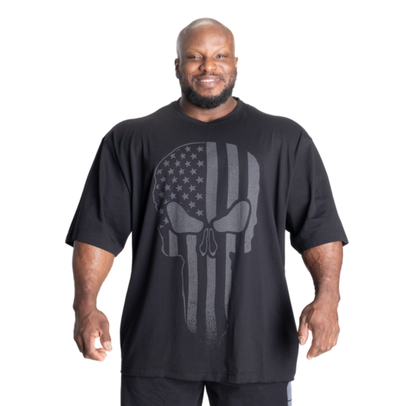 Better Bodies Skull Union Iron Tee Black-Miesten T-paita-Better Bodies-M-Aminopörssi