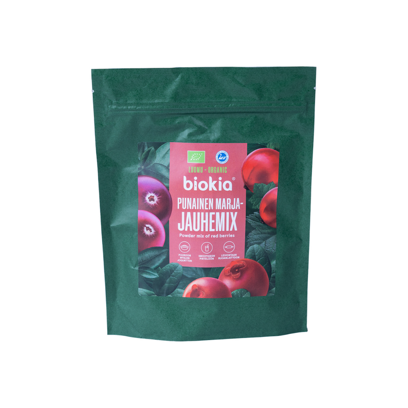 Punainen Marjajauhemix luomu 150g-Marjajauhe-Biokia-Aminopörssi