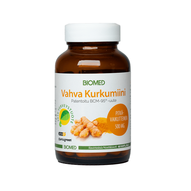 Vahva Kurkumiini 500 mg, 60 kaps.-Kurkumiini-Biomed-Aminopörssi