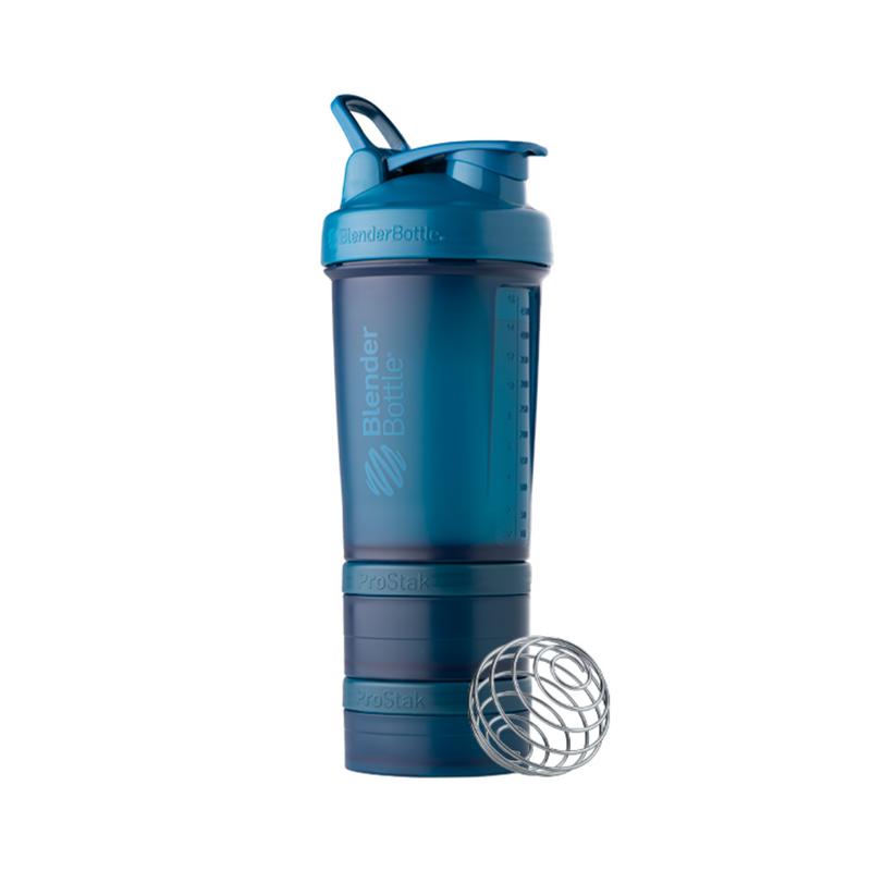 ProStak® shakeri+säilytysrasia 650 ml, Ocean Blue-Shakeri-BlenderBottle-Aminopörssi