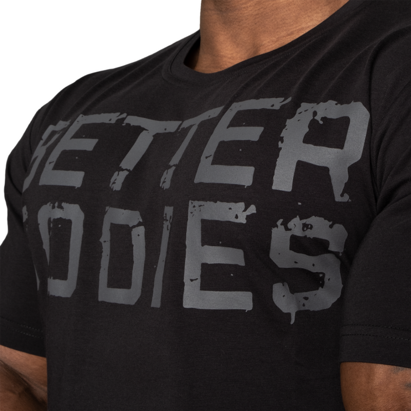 Basic Tapered Tee, Black/Gray-Miesten T-paita-Better Bodies-S-Aminopörssi