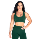 Better Bodies Scrunch Sports Bra Emerald Green-Naisten urheiluliivit-Better Bodies-XS-Aminopörssi