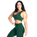 Better Bodies Scrunch Sports Bra Emerald Green-Naisten urheiluliivit-Better Bodies-XS-Aminopörssi