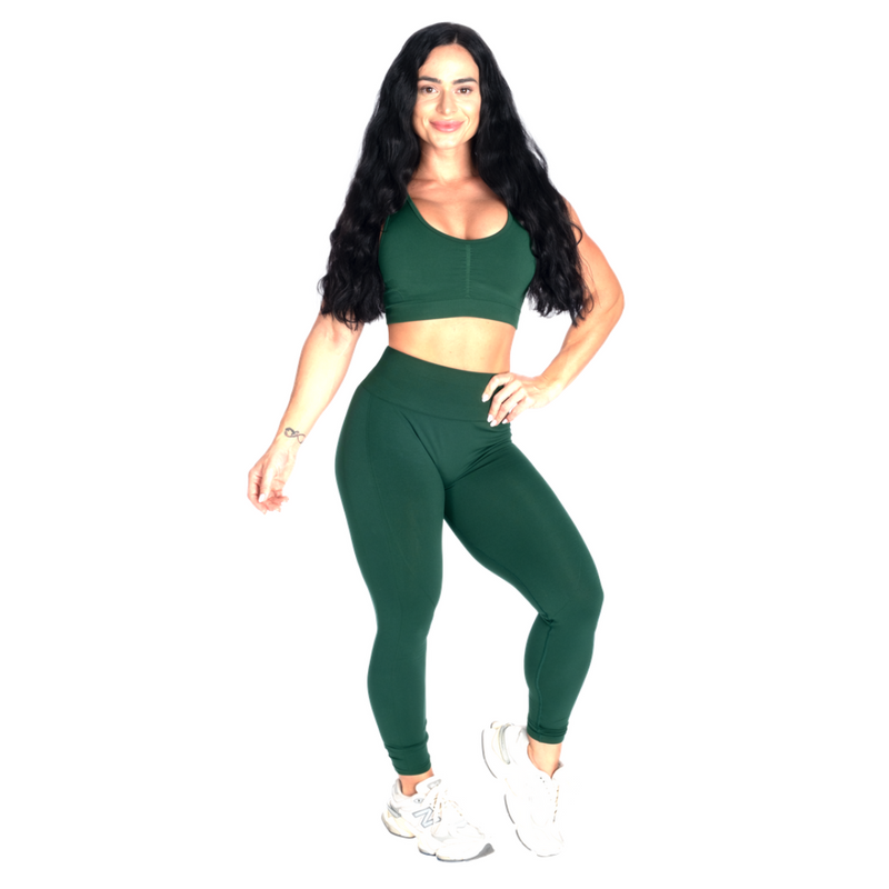 Better Bodies Scrunch Sports Bra Emerald Green-Naisten urheiluliivit-Better Bodies-XS-Aminopörssi