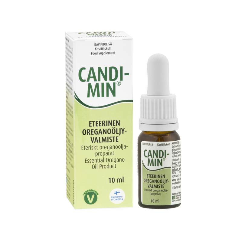Candimin, eteerinen oreganoöljyvalmiste 10 ml-Vatsa ja suolisto-Hankintatukku-Aminopörssi