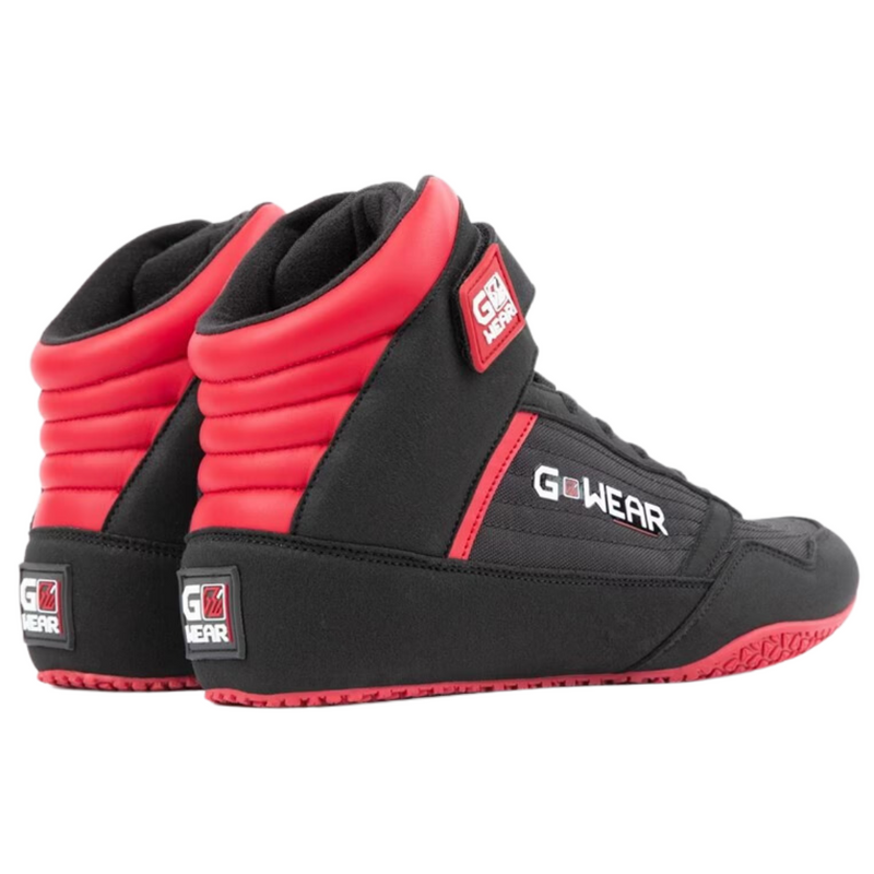 Classic High Tops - Black/Red-Miesten kengät-Gorilla Wear-37-Aminopörssi
