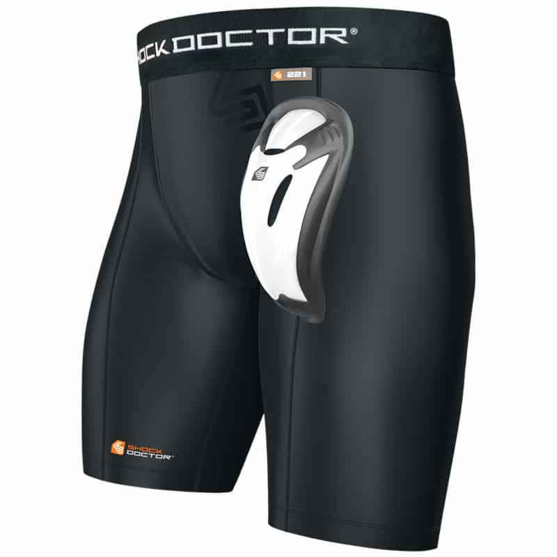 Shock Doctor Core Compression Short With BioFlex Cup-Alasuoja-Shock Doctor-S-Aminopörssi