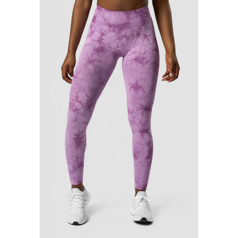 Define Seamless Tie Dye Tights Lavender-Naisten trikoot ja leggingsit-ICANIWILL-XS-Aminopörssi