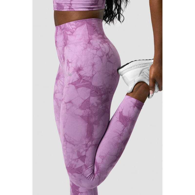 Define Seamless Tie Dye Tights Lavender-Naisten trikoot ja leggingsit-ICANIWILL-XS-Aminopörssi