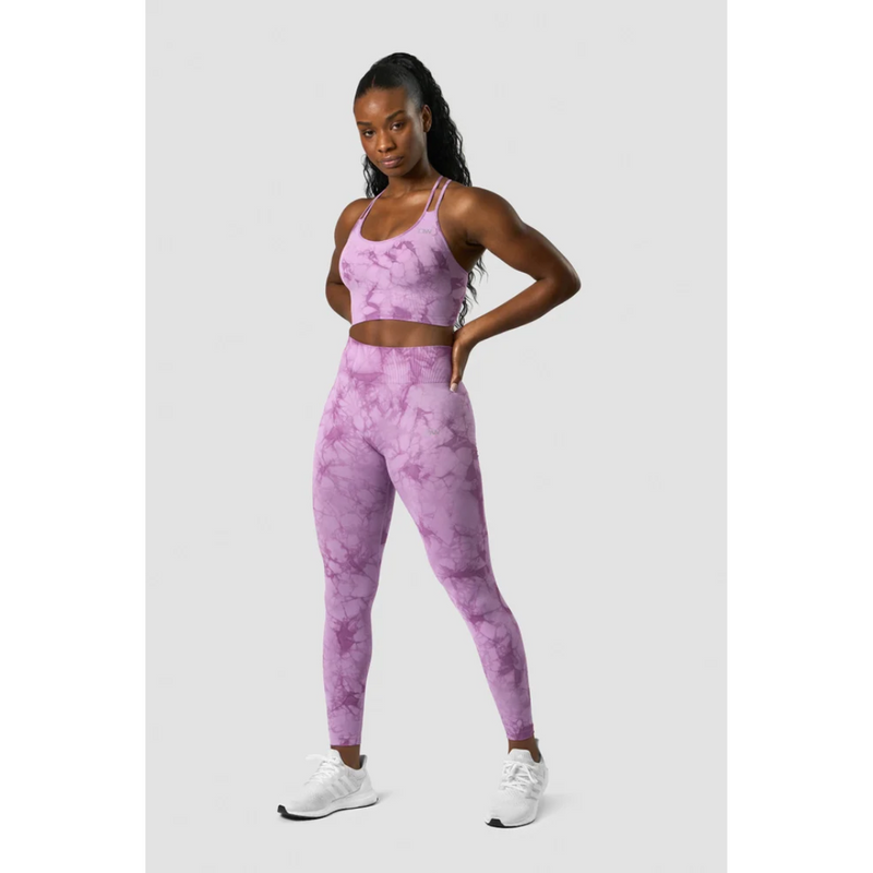 Define Seamless Tie Dye Tights Lavender-Naisten trikoot ja leggingsit-ICANIWILL-XS-Aminopörssi