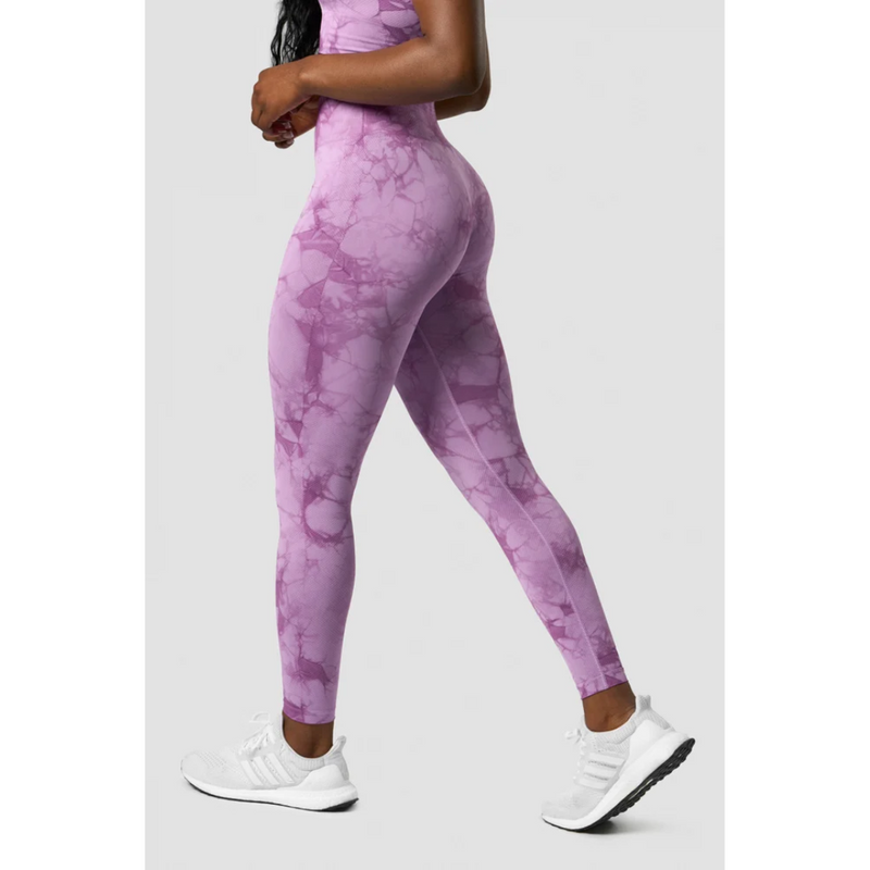 Define Seamless Tie Dye Tights Lavender-Naisten trikoot ja leggingsit-ICANIWILL-XS-Aminopörssi