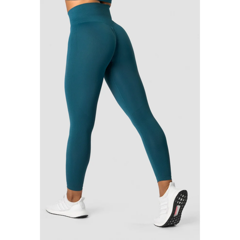 Define Seamless Scrunch Tights Dk Teal-Naisten trikoot ja leggingsit-ICANIWILL-XS-Aminopörssi