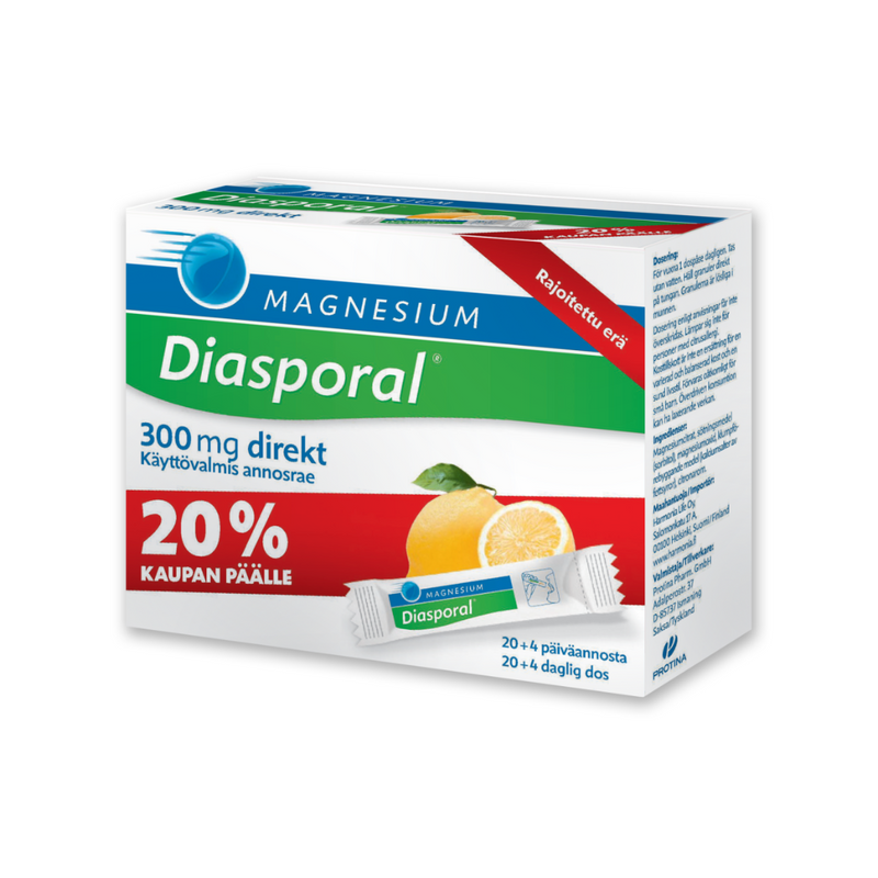 Diasporal Direkt, 24 kpl-Magnesium-Diasporal-Aminopörssi