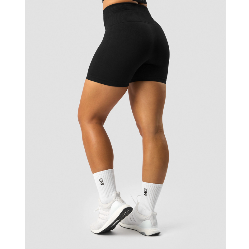 Define Seamless Pocket Shorts Wmn Black-Naisten shortsit-ICANIWILL-XS-Aminopörssi