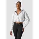 Everyday Cropped Hoodie Wmn Light Grey Melange-Naisten pitkähihaiset ja hupparit-ICANIWILL-XS-Aminopörssi