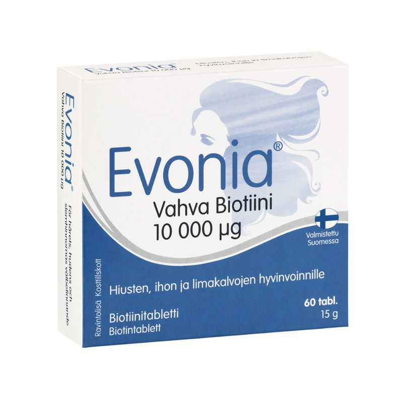 Evonia Vahva Biotiini 10 000 µg, 60 tabl-Biotiini-Hankintatukku-Aminopörssi