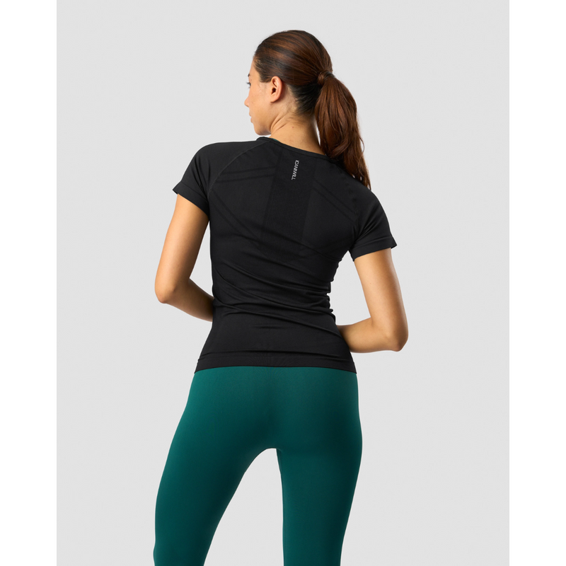 Everyday Seamless T-shirt Wmn Black-Naisten lyhythihaiset ja topit-ICANIWILL-XS-Aminopörssi