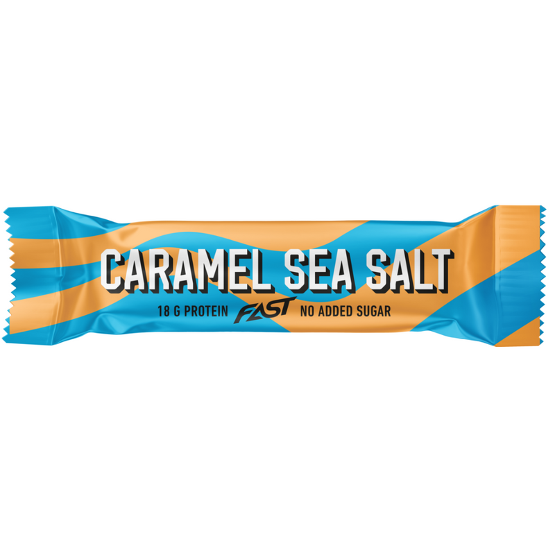 FAST Protein Bar, 55 g-Proteiinipatukka-FAST-Caramel Sea salt-Aminopörssi