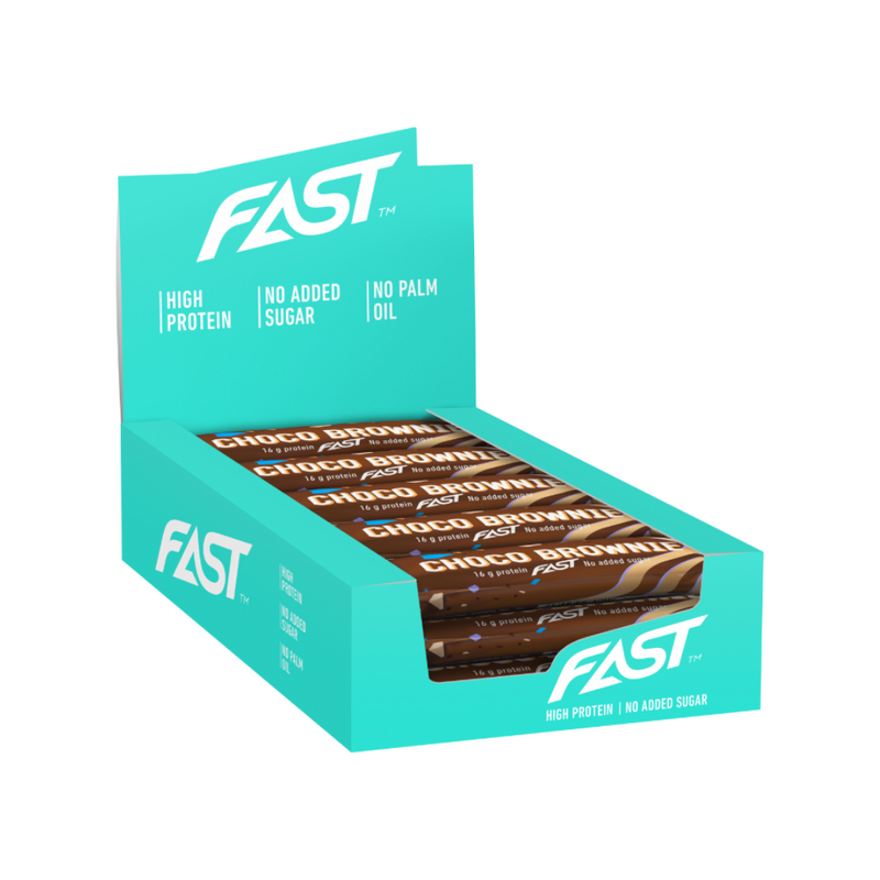 Erä: Soft & Crispy Proteiinipatukka laatikko, 15 x 55g-Proteiinipatukka-FAST-Choco Brownie-Aminopörssi